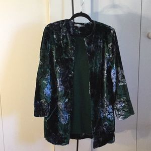 Crushed velvet jacket